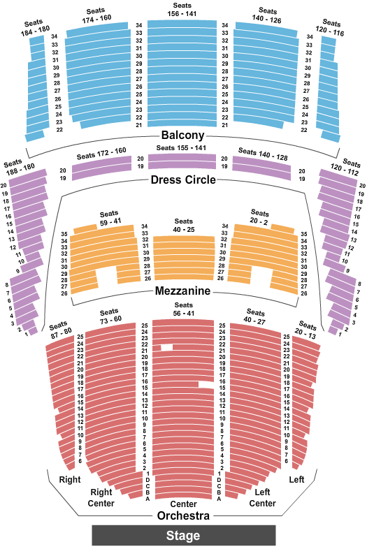 Queen Elizabeth Theatre The Nutcracker Seating Chart